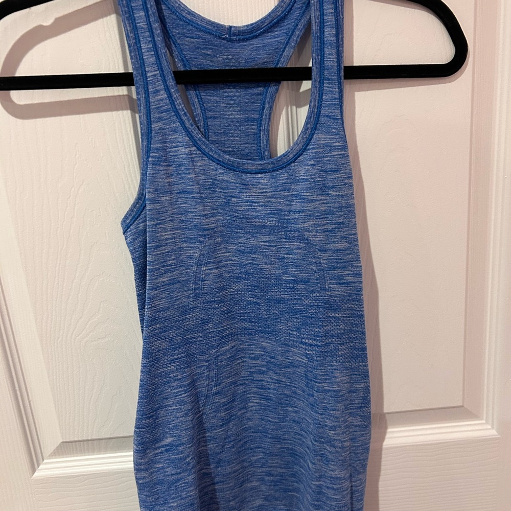 lululemon athletica Heathered Blue Tank Top